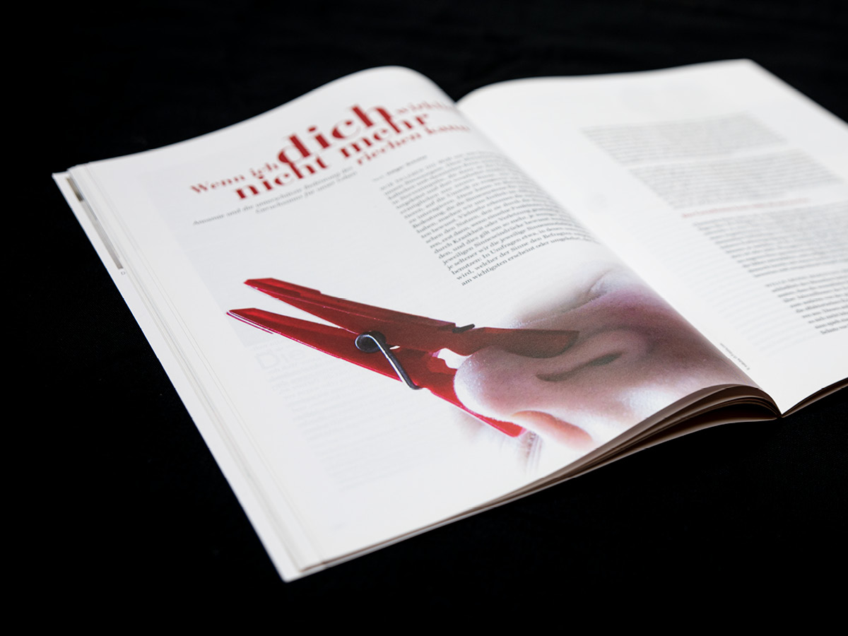 Design einer Magazin Doppelseite der Zeitschrift aviso für das bayerische Staatsministeriums für Wissenschaft und Kunst in München.